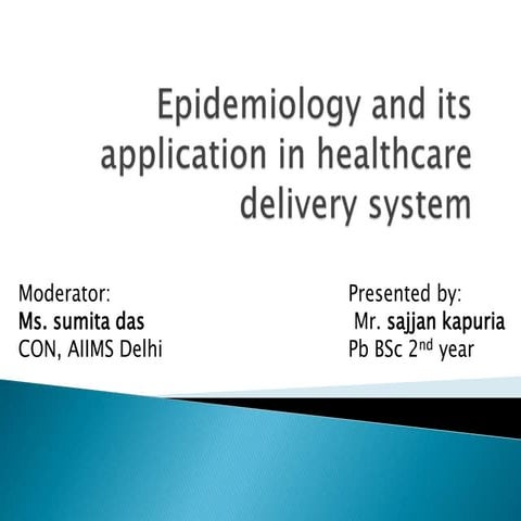 18.epidemiology | PPT