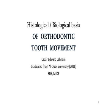 Tooth movement bio histo