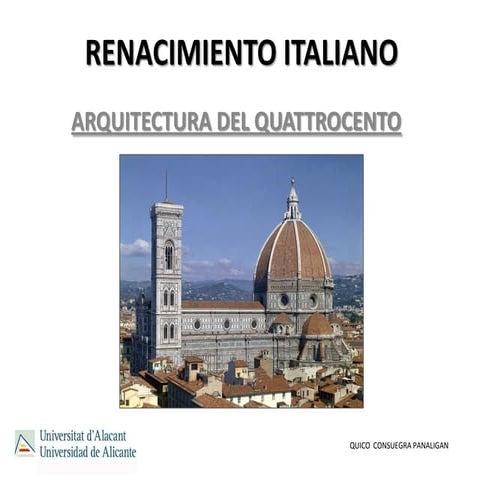 RENACIMIENTO ITALIANO. Arquitectura del Quattrocento - copia.pdf