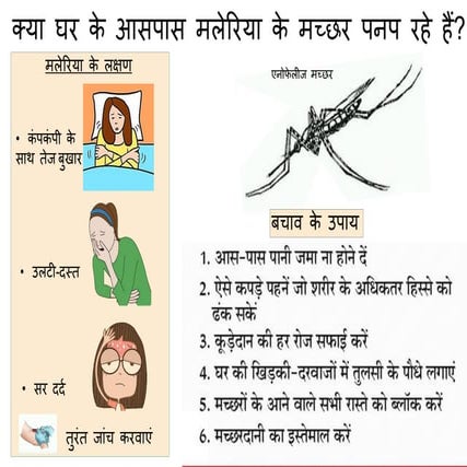 MALARIA wall poster Hindi