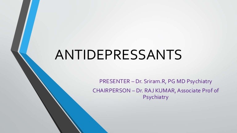 Antidepressants
