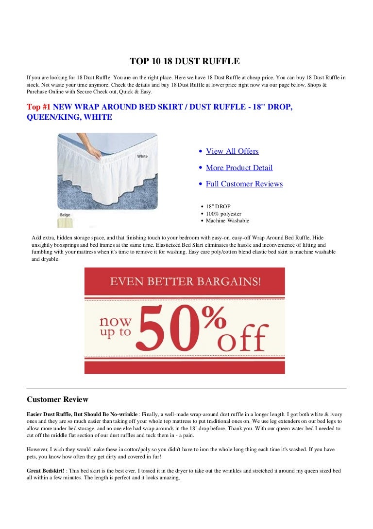 18 Dust Ruffle