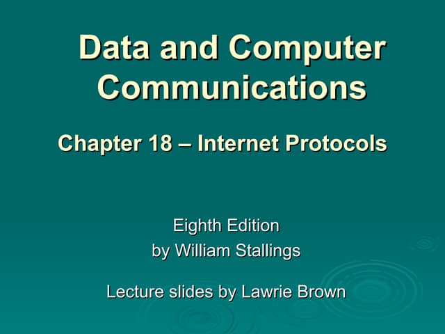 18 internet protocols