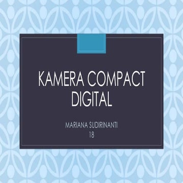 Compact digital Camera