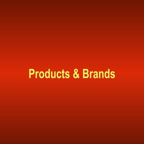 18   products &amp; brands