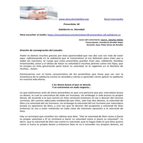 18 proverbios 18 sabiduría contra necedad