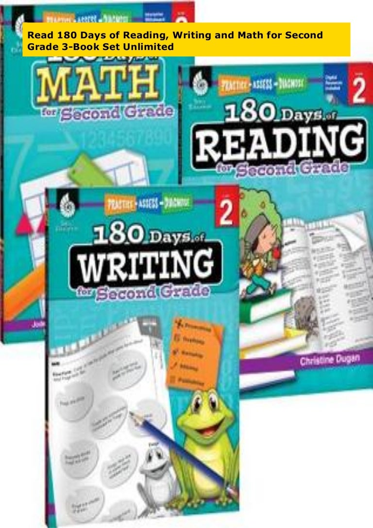 Read 180 Days of Reading, Writing and Math for Second Grade 3-Book Se…