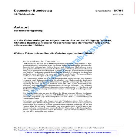 Stay Behind in Deutschland LW