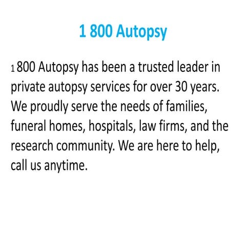 Autopsy | PPTX