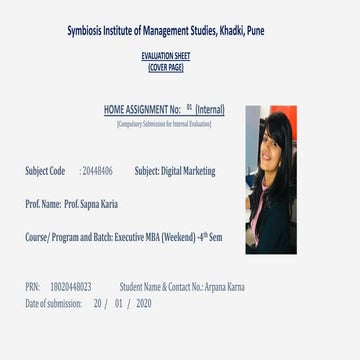  Digital marketing- assignment 