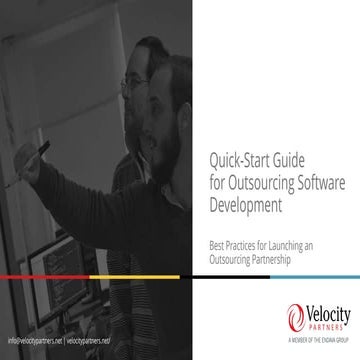 Quick-Start Guide for Outsourcing Software Development 