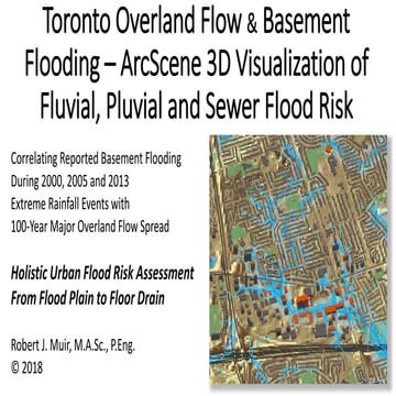 Toronto Overland Flow & Basement Flooding – ArcScene 3D Visualization of Fluv...