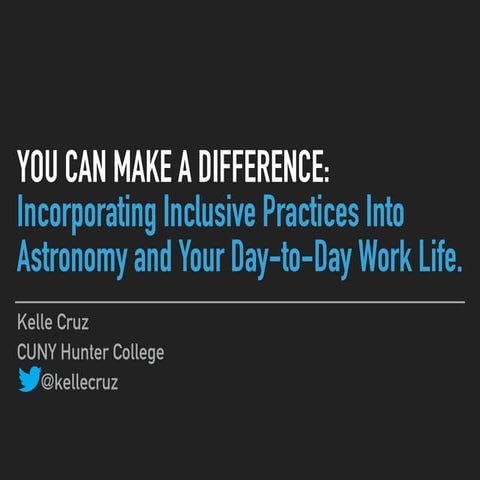 Incorporating Inclusive Practices