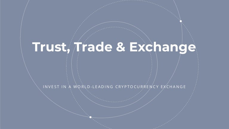 cryptocurrency exchange pitch deck
