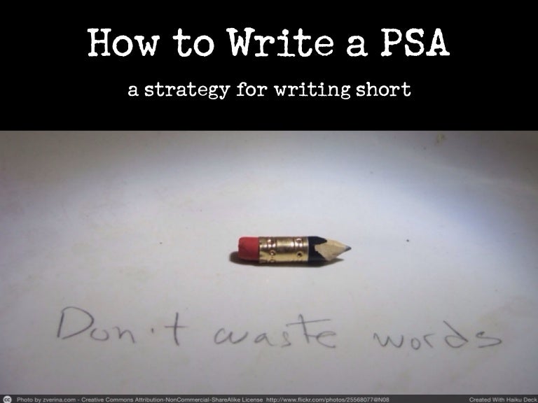 writing for public service