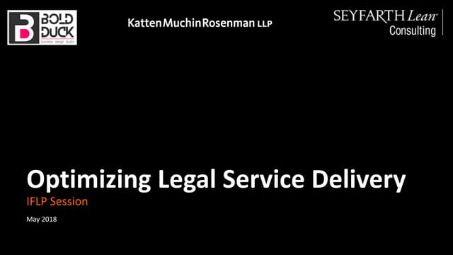 Optimizing Legal Service Delivery