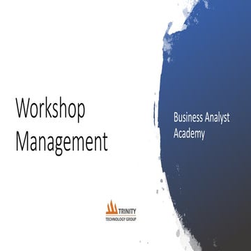 180605 workshop management