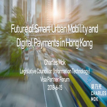 Future of Smart Urban Mobility and Digital Payments in Hong Kong