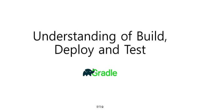 Backend Master | 3.1.3 Build - Java build tool - Gradle
