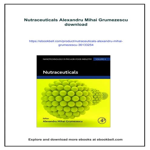 Nutraceuticals Alexandru Mihai Grumezescu