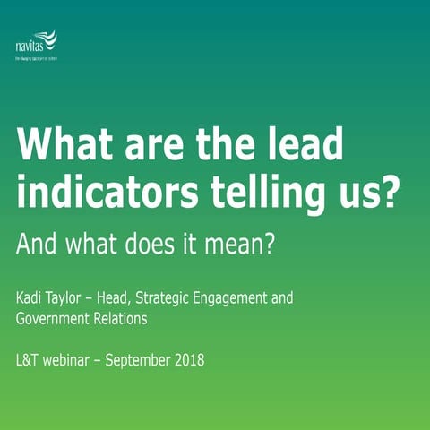 Lead indicators for international education: what are they telling us?