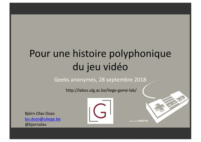 Pour une histoire plophonique du jeu video