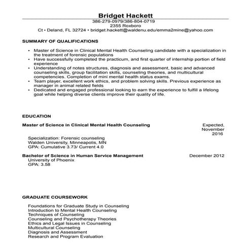 Universal Resume | DOC