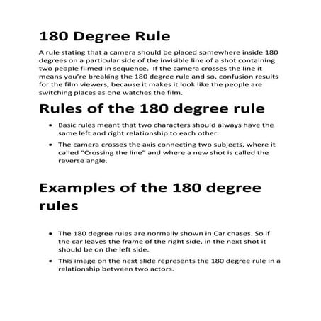 180 degree rule