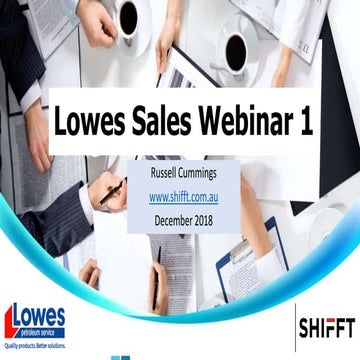 Lowes Sales Webinar