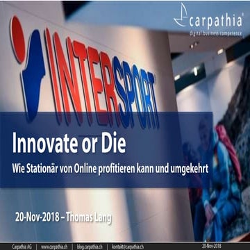Innovate or Die - Intersport Partnertag