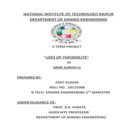 Theodolite and Its Uses