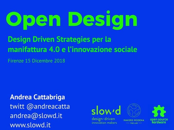 Open Design - Andrea Cattabriga