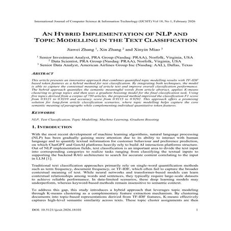 AN HYBRID IMPLEMENTATION OF NLP AND TOPIC MODELLING IN THE TEXT ...