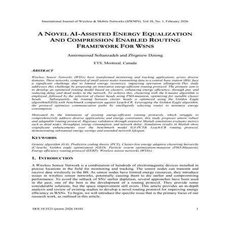 A Novel AI-Assisted Energy Equalization and Compression Enabled Routing ...