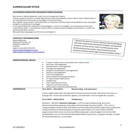 CURRICULUM VITAE 042015 Senja Nykänen, Eng