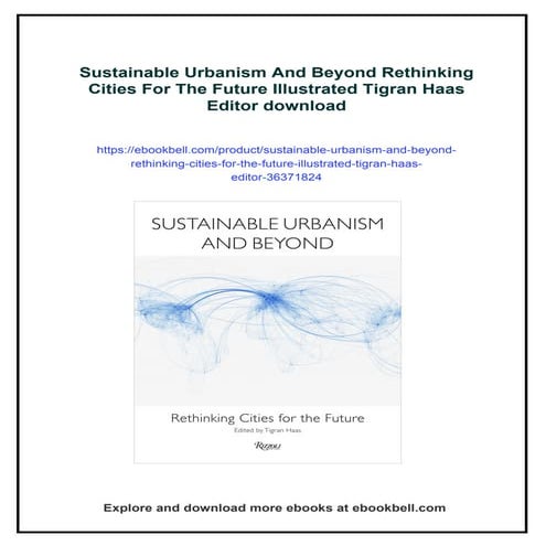 Sustainable Urbanism And Beyond Rethinking Cities For The Future ...
