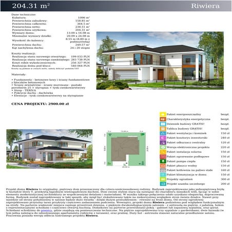 Projekt domu Riwiera