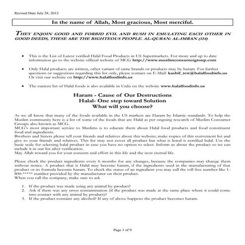 halal-food-products | PDF