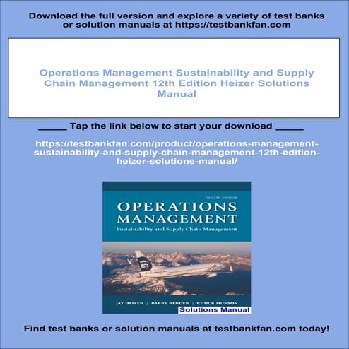 OPERATIONS MANAGEMENT HEIZER 11 EDITION SOLUTIONS PDF visual data 8