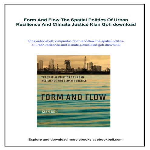 Form And Flow The Spatial Politics Of Urban Resilience And Climate ...