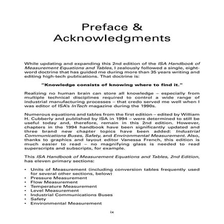 Instrumentation and control