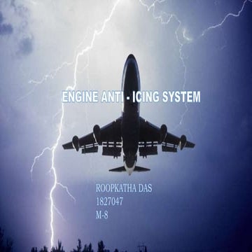 aircraft engine anti icing system