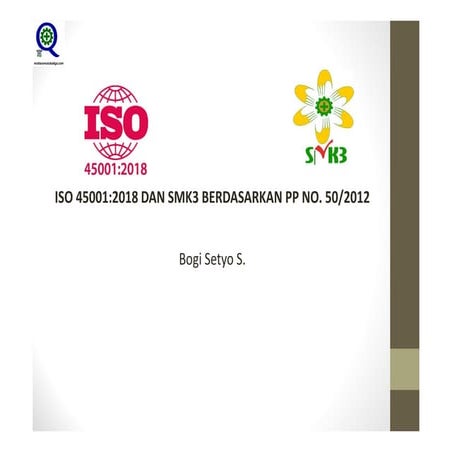 182 Materi Iso 45001 Dan Smk3 Yang Berguna Pdf