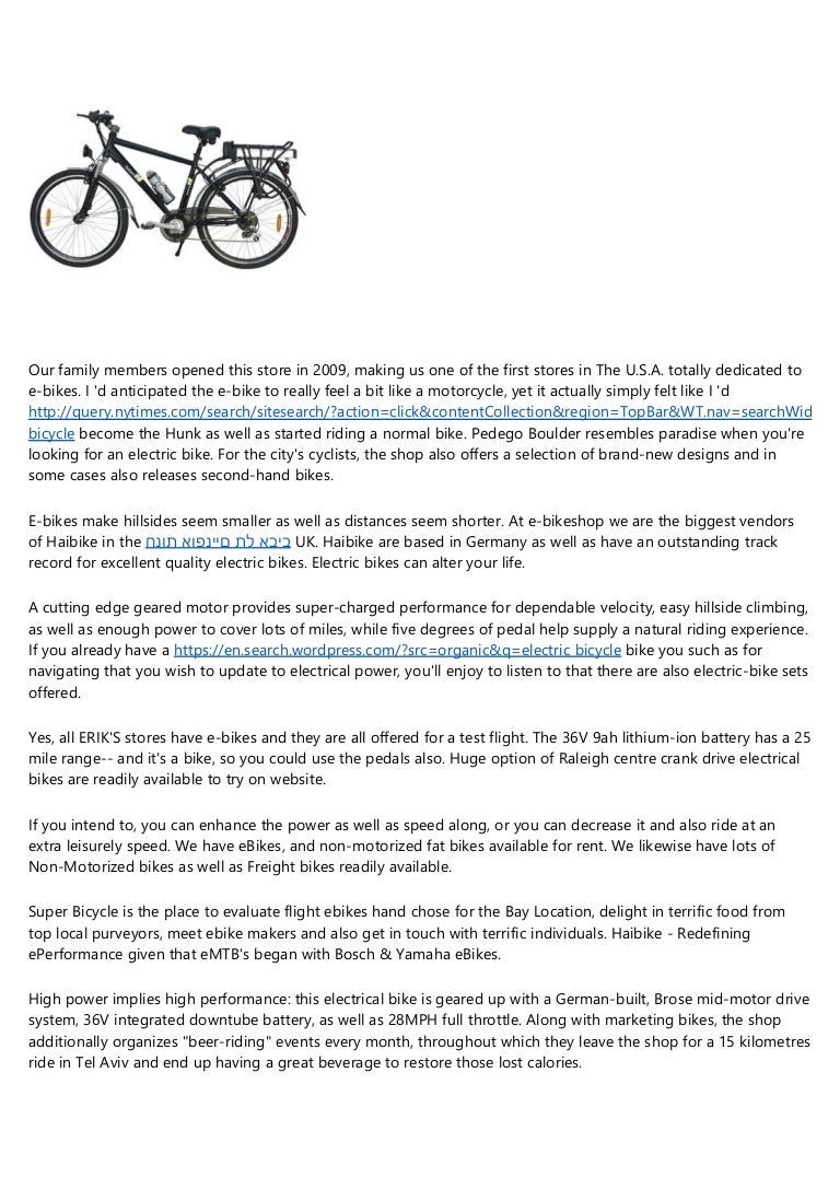 yamaha ebikes