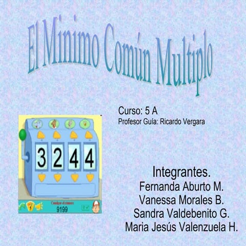 Minimo Comun Multiplo