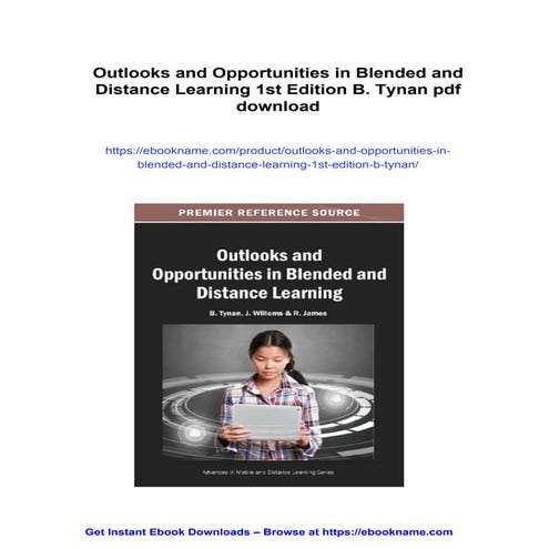 Outlooks and Opportunities in Blended and Distance Learning 1st Edition ...