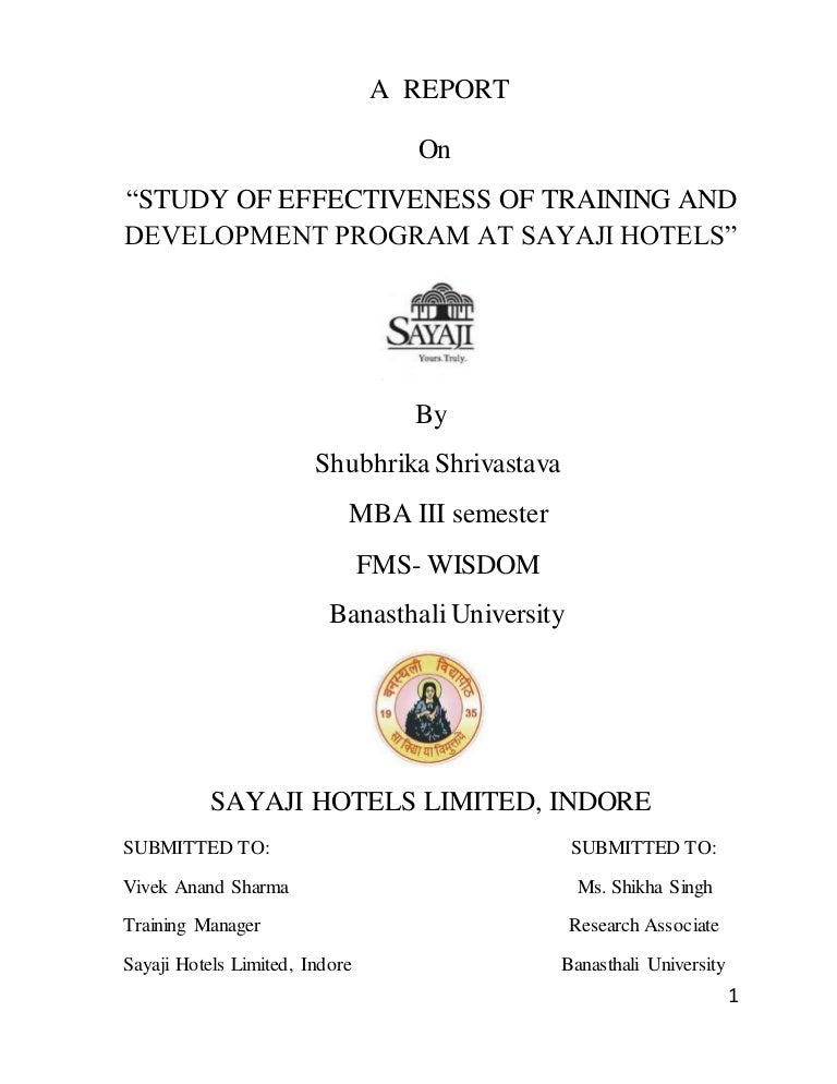 final sayaji report 1