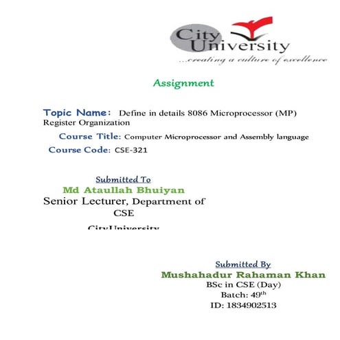 Details 8086 Microprocessor