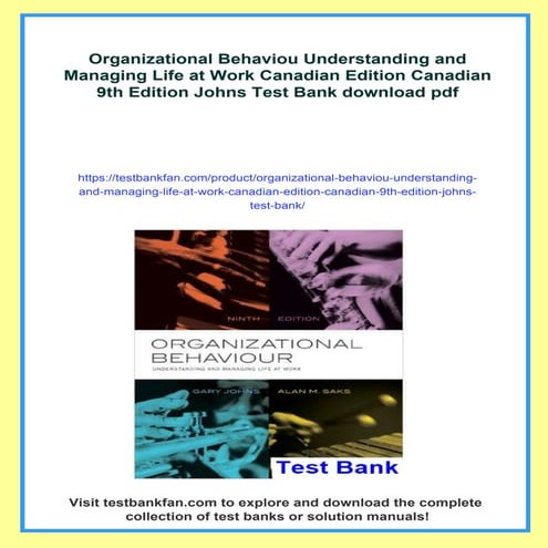 Organizational Behaviou Understanding and Managing Life at Work ...