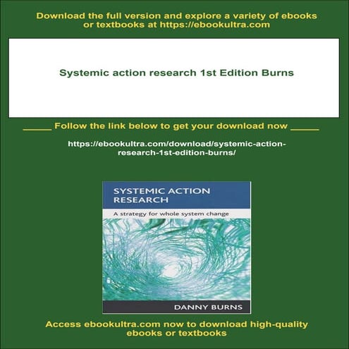 Systemic action research 1st Edition Burns | PDF
